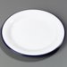 43083403 - Mosaic™ Durus® Oval Platter 12" x 9" - White-Blue