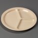 KL10225 - Kingline™ 3-Compartment Plate 10-1/16" / 3/4" - Tan