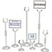 609181 - Maestro™ Number Stand 12" - Stainless Steel