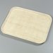 1814DFG061 - Glasteel™ Decorative Rectangular Tray 18", 14", 3/4" - Abaca
