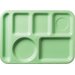 61409 - Left-Hand 6-Compartment Tray - Green