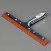 4007300 - Professional Double-Blade Rubber Squeegee With Zink Plated Handle 10"