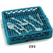 C9314 - OptiClean™ vinyl Coated Wire Grid - Carlisle Blue