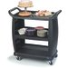 CC203603 - Small Bussing and Transport Cart 18" x 36" - Black