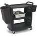 CC203603 - Small Bussing and Transport Cart 18" x 36" - Black