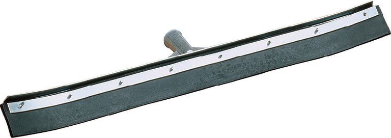 Curved End Rubber Squeegee with Metal Frame