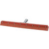 Flo-Pac Straight Red Gum Rubber Floor Squeegee With Heavy Duty Steel Frame 18