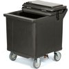 Cateraide Ice Caddy (2 Rigid Casters, 2 Swivel Casters) - Black