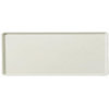 Glasteel Solid Low Edge Tray 21.1 x 12.1 - Bone White
