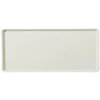 Glasteel Solid Low Edge Tray 12 x 16 - Bone White