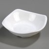 Melamine Small Flared Rim Square Dish Bowl 3.5 - White
