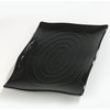 Terra Rectangular Textured Platter 18 x 12 - Black