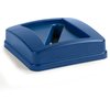 Centurian Square RECYCLE Waste Container Lid with Paper Receptacle 23 Gallon - Blue