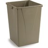 Centurian Square Waste Container Trash Can 50 Gallon - Beige