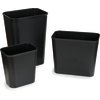 Rectangle Fire Resistant Wastebasket 41 Quart - Black