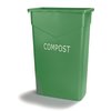 TrimLine Rectangle COMPOST Waste Container 23 Gallon - Green