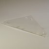 Double End Panel (encloses side on Double-Sided Sneeze Guard) - Clear
