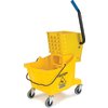 Mop Bucket with Side Press Wringer 26 Quart - Yellow