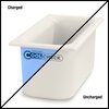 Coldmaster CoolCheck 6 D Third-size Food Pan 4 qt  - White/Blue