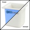 Coldmaster CoolCheck 6 D Sixth-size High Capacity Food Pan 1.7 qt  - White/Blue