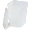 Polypropylene Container With Stainless Lid 2 qt - Translucent