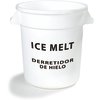 Bronco Round ICE MELT Container 20 Gallon - Ice Melt - White