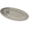 Grove Melamine Oval Plate 12 x 8 - Smoke