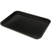 Glasteel Solid Display/Bakery Tray 17.75 x 12.75 - Black