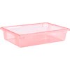 StorPlus Color-Coded Food Box Storage Container 8.5 Gallon, 26 x 18 x 6 - Red