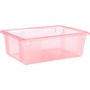 StorPlus Color-Coded Food Box Storage Container 12.5 Gallon, 26 x 18 x 9 - Red