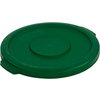 Bronco Round Waste Bin Food Container Lid 10 Gallon - Green
