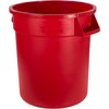 Bronco Round Waste Bin Food Container 10 Gallon - Red