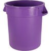 Bronco Round Waste Bin Food Container 10 Gallon - Purple