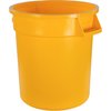 Bronco Round Waste Bin Food Container 10 Gallon - Yellow