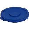 Bronco Round Waste Bin Food Container Lid 10 Gallon - Blue