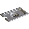 DuraPan Ninth-Size Stainless Steel Hotel Pan Slotted Handled Cover