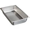 DuraPan Full-Size Light Gauge Stainless Steel Perforated Steam Table Hotel Pan 4 Deep