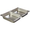DuraPan Full-Size Stainless Steel Divided Steam Table Hotel Pan 2.5 Deep