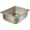 DuraPan Half-Size Light Gauge Stainless Steel Perforated Steam Table Hotel Pan 4 Deep