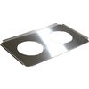 Full-Size Stainless Steel Steam Table Hotel Pan Round Opening Adapter Plate 6.5 Openings