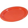 Sierrus Melamine Oval Platter Tray 13.5 x 10.5 - Sunset Orange