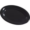 Sierrus Melamine Oval Platter Tray 12 x 9 - Black