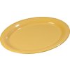 Sierrus Melamine Oval Platter Tray 13.5 x 10.5 - Honey Yellow
