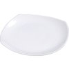 Melamine Upturned Corner Square Plate 11.5 - White