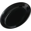 Dayton Melamine Oval Platter Tray 9.25 x 6.25 - Black
