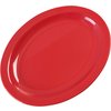 Kingline Melamine Oval Platter Tray 12 x 9 - Red