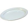 Kingline Melamine Oval Platter Tray 13.5 x 9.75 - White