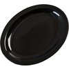 Kingline Melamine Oval Platter Tray 12 x 9 - Black