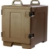 Cateraide Insulated Front Side Loading Food Pan Carrier 5 Pan Capacity - Brown