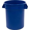Bronco Round Waste Bin Food Container 20 Gallon - Blue